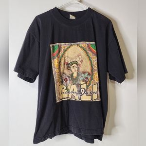 Vintage 90s Bali Island Primitive Design Tee Art Dance 100% cotton